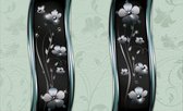 Fotobehang - Vlies Behang - Bloemen in Luxe Patroon - 208 x 146 cm