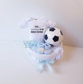 Voetbal Luiertaart Ssst Oompie En Ik Kijken Voetbal | Kraamcadeau | Kraampakket | Baby Cadeau