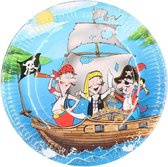 Bordjes piratenfeestje 6 stuks