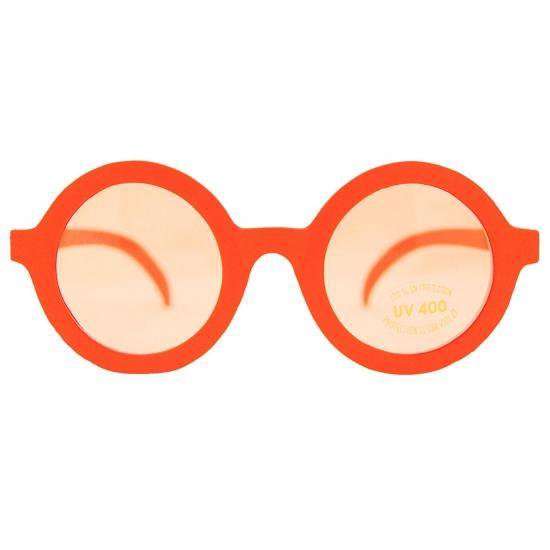 Nerd feest brillen oranje - Merkloos