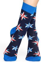 Happy Socks Nautical Star Sokken - Blauw - Maat 36-40