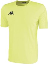 Kappa Rovigo Shirt Korte Mouw - Fluogeel | Maat: L-XL