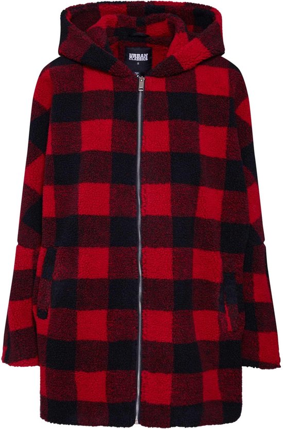 Urban Classics Tb3058-ladies Oversized Sherpa Coat Ladies Coat, black (Black 00007), XS