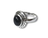 Zilveren Black Onyx ring Martina