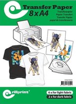 Rillstab Transferpapier A4, 6 vel licht / 2 vel donker