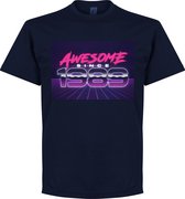 Awesome Since 1989 T-Shirt - Navy - 3XL