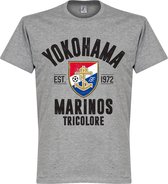 Yokohama Marinos Established T-Shirt - Grijs - 4XL