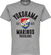 Yokohama Marinos Established T-Shirt - Grijs - 4XL