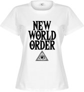 New World Order Dames T-Shirt - Wit - XL