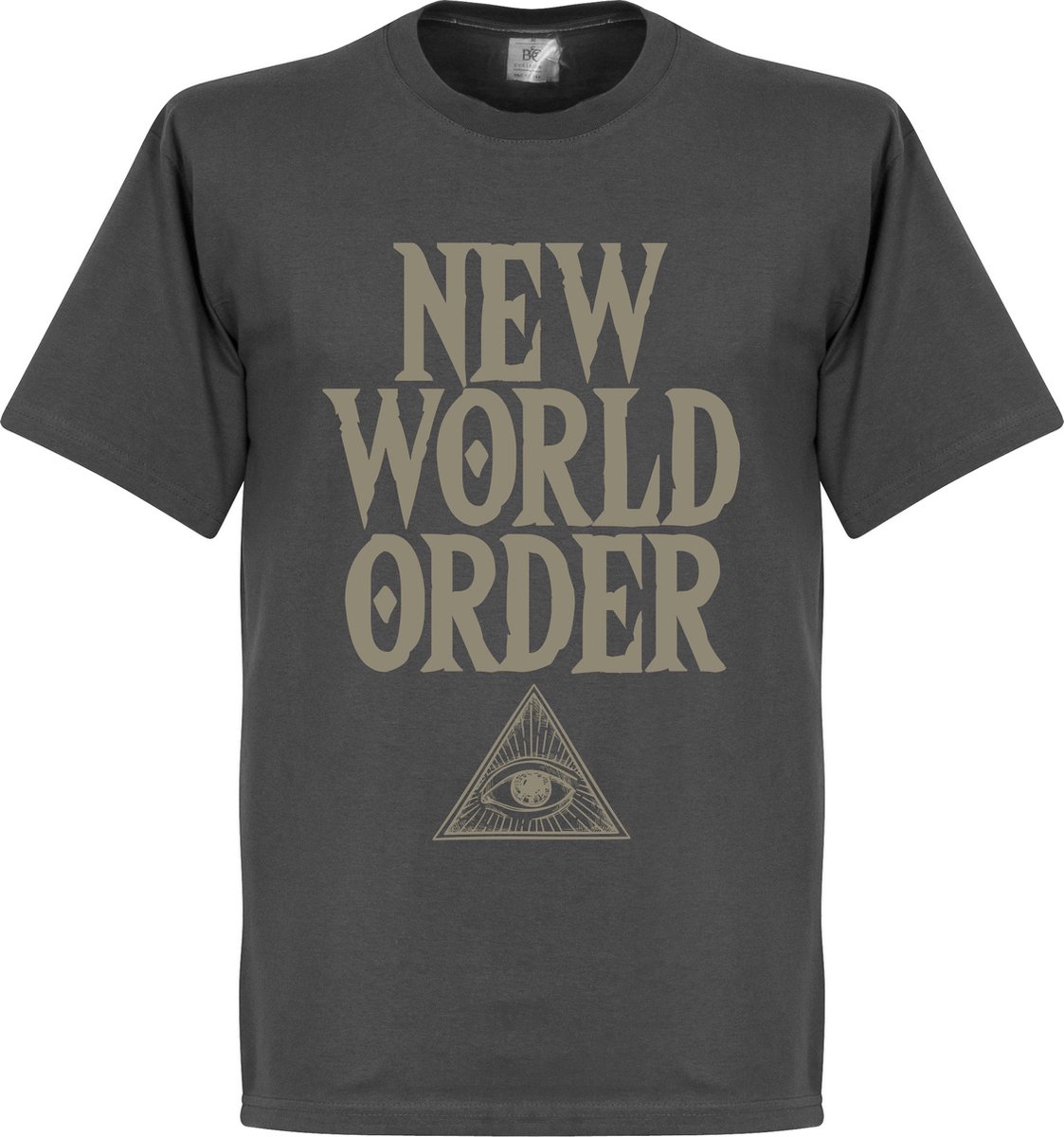 New World Order T-Shirt - Donkergrijs - XL