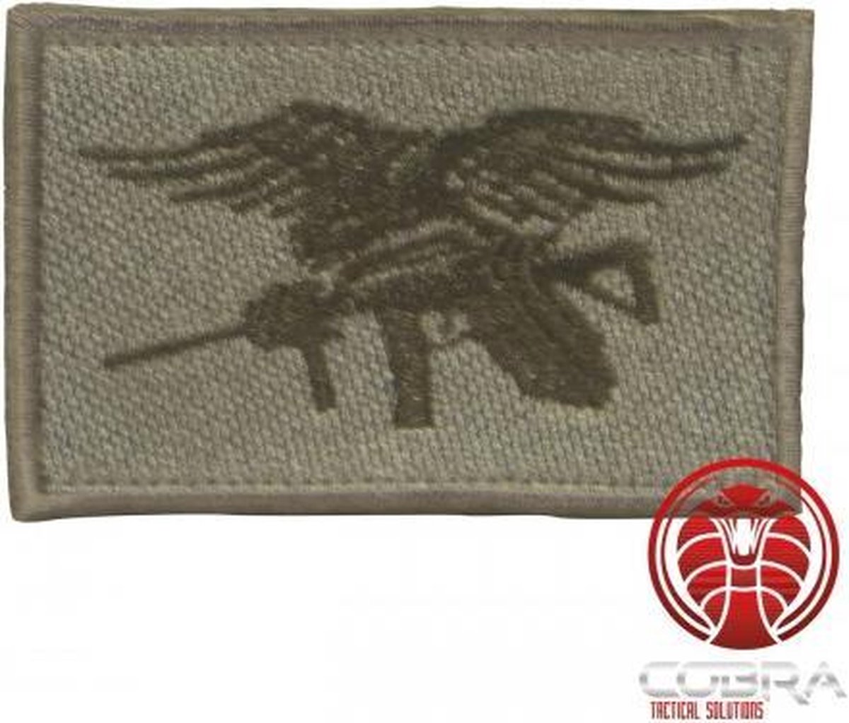 USA Navy Seals geborduurde vlag grijs blauw met klittenband