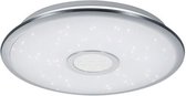 LED Plafondlamp - Trion Osirina - 30W - Aanpasbare Kleur - Dimbaar - Afstandsbediening - Rond - Glans Chroom - Kunststof - BES LED