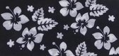 Haarband Multifunctineel Bloemen Print Zwart Wit