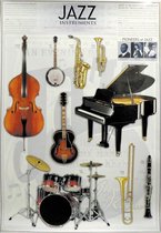 Poster - Jazz Instruments - Multicolor
