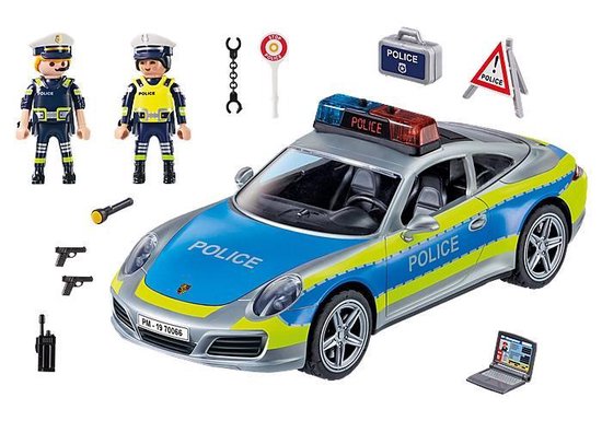 PLAYMOBIL Porsche 911 Carrera 4S Politie - wit - 70066 - PLAYMOBIL