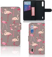 Xiaomi Mi 9 Lite Telefoonhoesje met Pasjes Flamingo