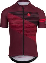 AGU Striped Cycling Shirt Essential Chemise de cyclisme pour hommes - Taille L - Rouge