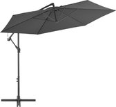 Zweefparasol met aluminium paal 300 cm antraciet