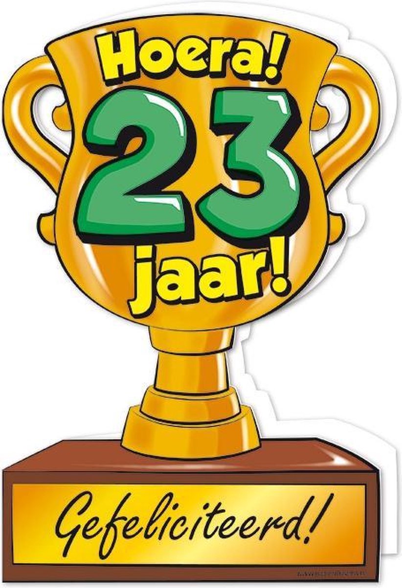 Trofee kaart - 23 jaar