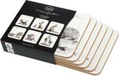Goebel - Peter Schnellhardt | Onderzetters Bosdieren | 6 stuks - 10cm