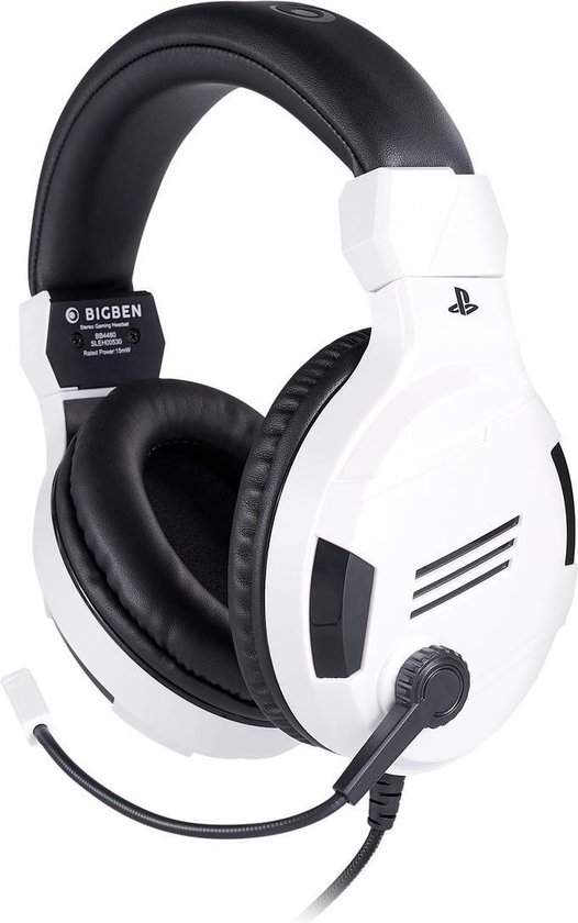 Bigben Stereo Gaming Headset V3 - PS5 & PS4 - Wit | bol.com