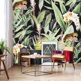 Behang Tropical Chic black 420 x 280 cm (b x h)