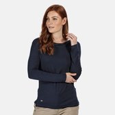 Regatta - Women's Frayler Long Sleeved T-Shirt - Outdoorshirt - Vrouwen - Maat 38 - Blauw