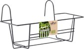 Elho Green Basics Balkonrek Metaal 50 - Accessoires voor Balkon Buiten - Ø 49.0 x H 19.5 cm - Antraciet