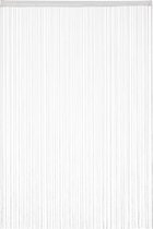 Relaxdays draadgordijn wit - deurgordijn - 250 cm - gordijn van draad - roomdivider - Pak van 1 145x245cm