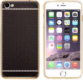 Hoesje CoolSkin Leather Hoesje voor Apple iPhone 8 Plus/7 Plus Zwart