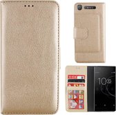 Wallet Case PU voor Sony XZ 1 Goud