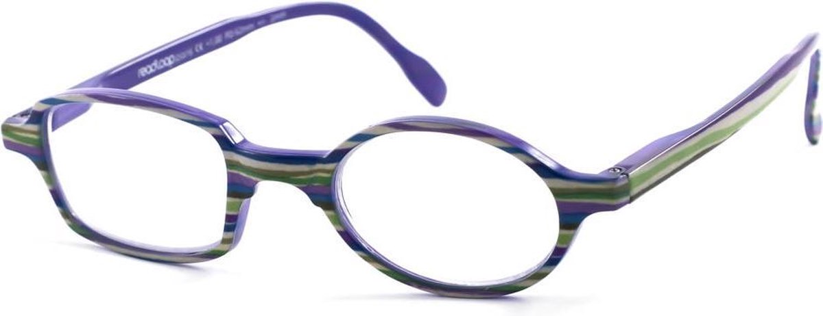 Leesbril Readloop Toukan-Groen paars gestreept-+3.50