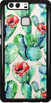 Huawei P9 hoesje - Cactus crush - Wit