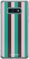 Samsung S10e hoesje siliconen - Stripe vibe | Samsung Galaxy S10e case | multi | TPU backcover transparant