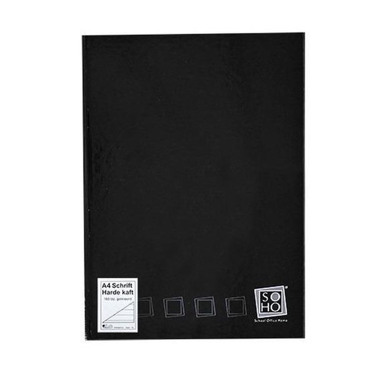 2x cahier A4 ligné noir de luxe - cahiers pour école / cahier