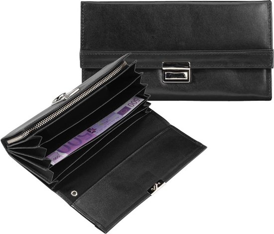 Menzo Kelnerportemonnee set 12 maanden garantie! Met vak voor gastronomische computer van echt leer, kelnerportemonnee, kelnertas, set, bruin (marrone), 25 cm, kelnerportemonnee