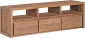 Tv-meubel 120x30x40 cm teakhout met natuurlijke afwerking