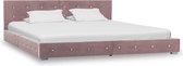 Bedframe fluweel roze 180x200 cm