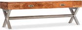 Tv-meubel 140 cm massief acaciahout met sheesham afwerking