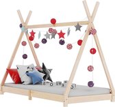 Kinderbedframe massief grenenhout 70x140 cm