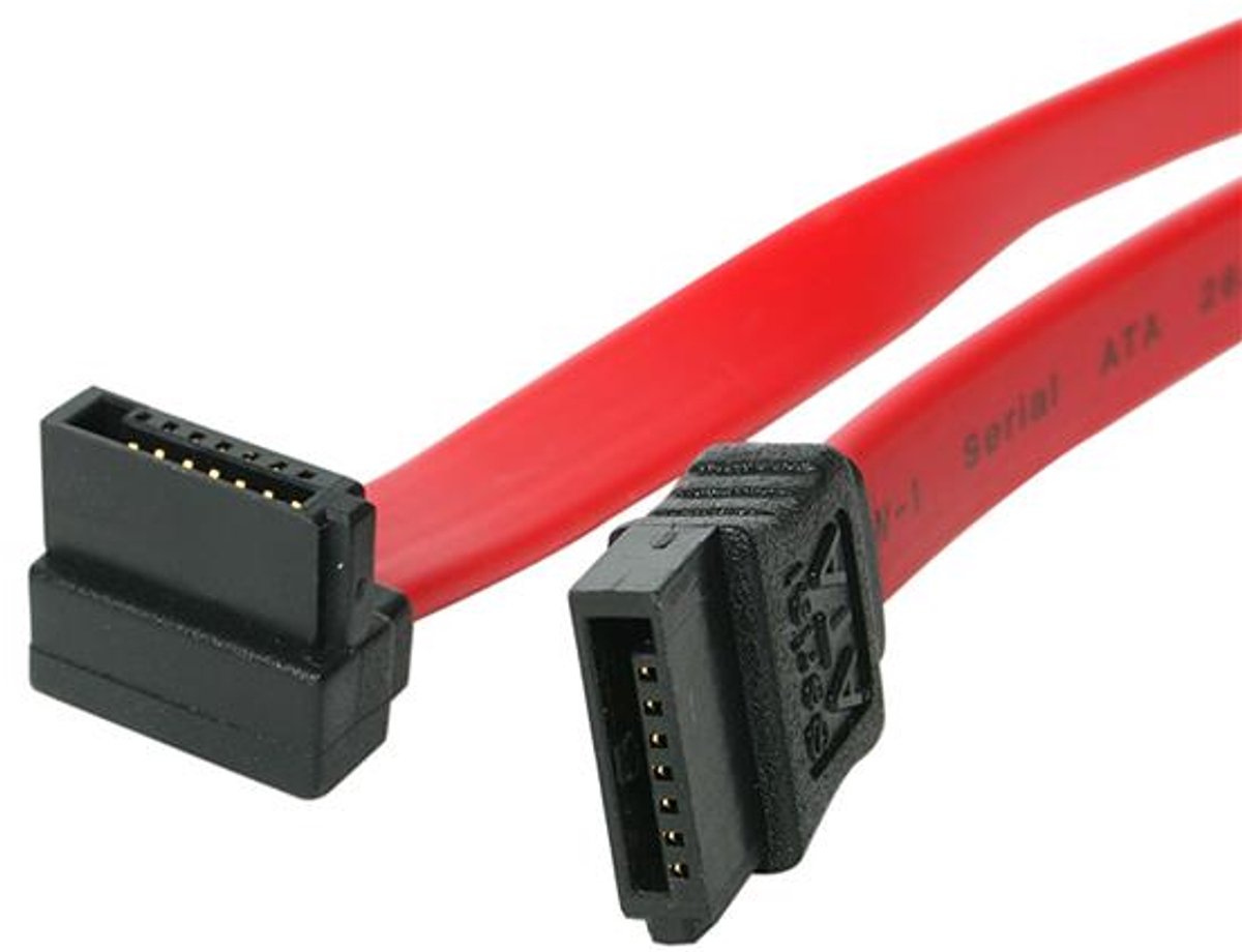 StarTech 60 cm SATA naar SATA Serial ATA Kabel met Rechte Hoek