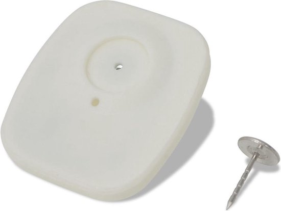 Artikelbeveiling-online 3x3 Labels RF 8,2 MHz Barcode per rol van 1000