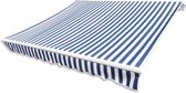 Luifeldoek 500x300 cm canvas blauw en wit