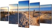 Canvasdoeken zandstrand 200 x 100 cm