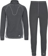 Trespass Unisex Thriller Thermal Top And Bottom Set (Cement)