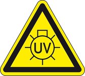 Waarschuwingsticker UV licht 100 mm