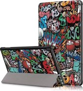 Lenovo Tab M10 TB-X605F Hoesje - Tri-Fold Book Case - Graffiti