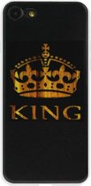 ADEL Siliconen Back Cover Softcase Hoesje Geschikt voor iPhone 8 Plus/ 7 Plus - King