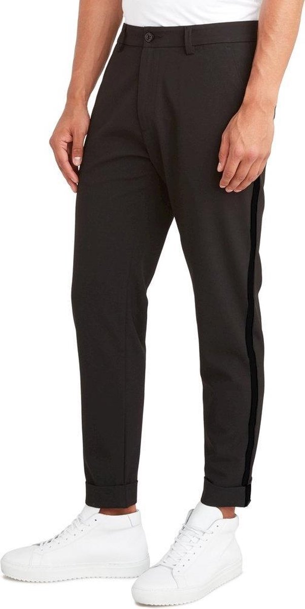 Purewhite The James 320 Tape Pants - Solid Black - Tailored fit