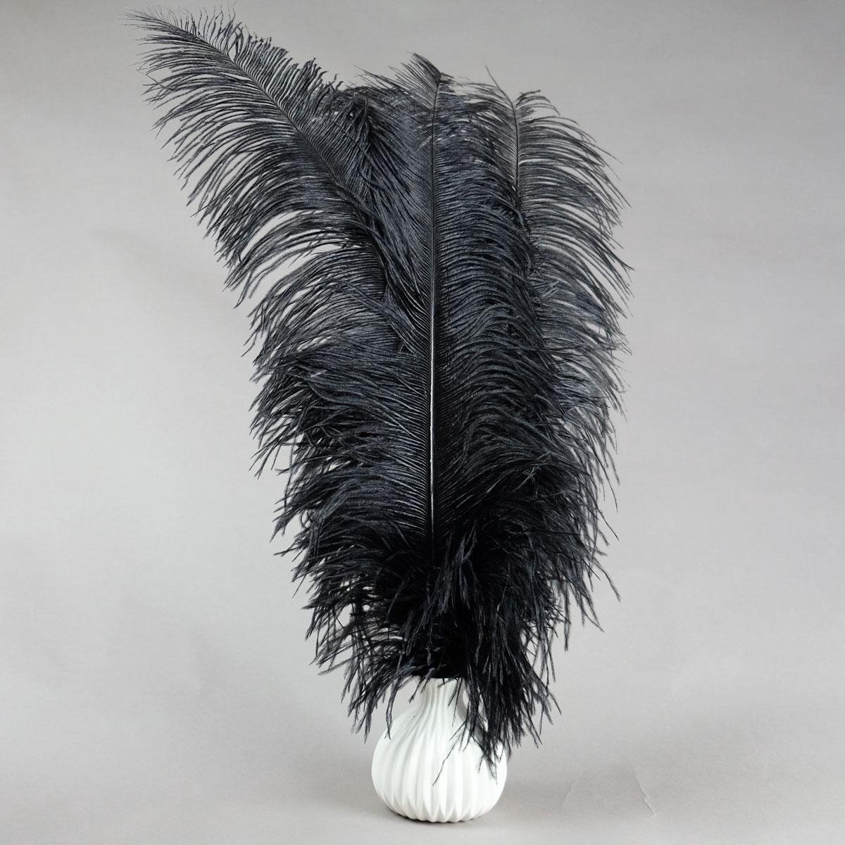 Struisvogelveren 5 - - 60 cm Struisvogel veren - zwart decoratie veren | bol.com